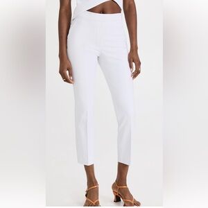 Spanx Straight White Crop Hi-Rise Stretch Pant Size Large Perfect